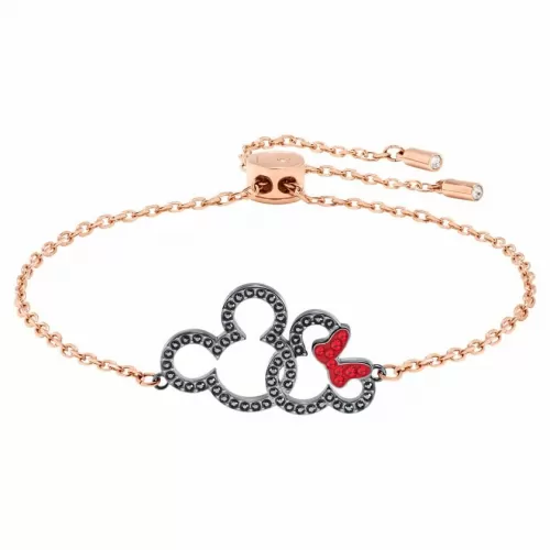 Браслет Swarovski Mickey & Minnie | Rose Gold | Кристаллы Сваровски