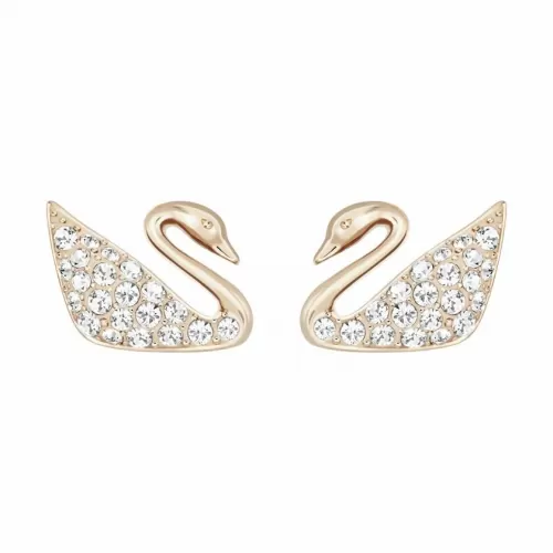 Серьги Swarovski Swan Mini Pierced  | Лебеди | Кристаллы Сваровски