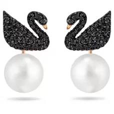 Серьги-джекеты Swarovski Iconic Swan | Лебеди | Кристаллы Сваровски