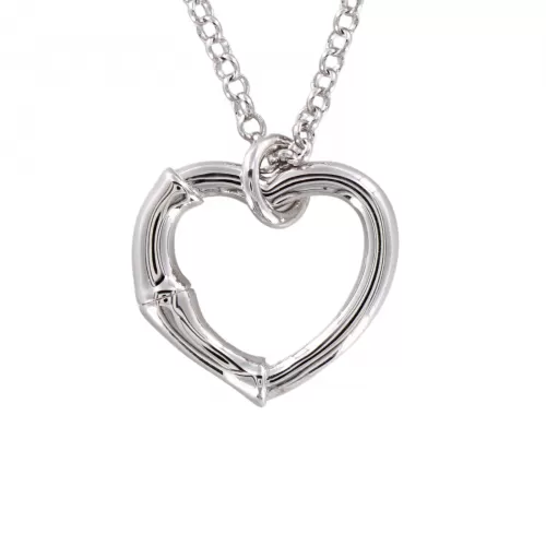 Колье Gucci Trademark Heart Silver