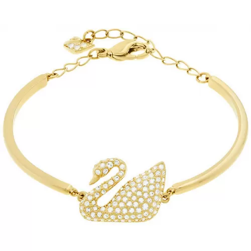 Браслет Swarovski Лебедь Gold | Кристаллы Swarovski