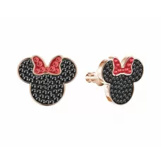 Серьги-пусеты Swarovski Минни Маус | Кристаллы Сваровски