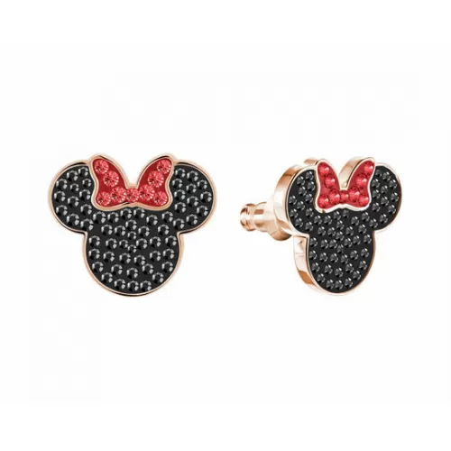 Серьги-пусеты Swarovski Минни Маус | Кристаллы Сваровски