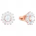 Серьги Swarovski Sunshine Pierced White| Rose Gold | Кристаллы Сваровски