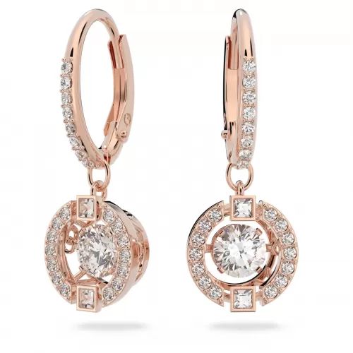 Серьги Swarovski Sparkling Dance Round Pierced | Кристаллы Сваровски