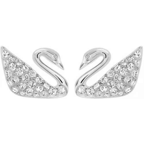 Серьги Swarovski Swan Mini Pierced  | Лебеди | Кристаллы Сваровски