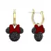 Серьги Swarovski Минни Маус | Кристаллы Сваровски