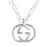 Колье Gucci Double G Silver