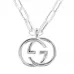 Колье Gucci Double G Silver