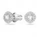 Серьги-пусеты Swarovski Angelic Square White | кристаллы Swarovski