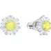Серьги Swarovski Sunshine Pierced | White Gold | Кристаллы Сваровски