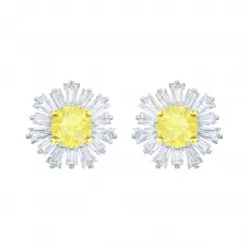 Серьги Swarovski Sunshine Pierced | White Gold | Кристаллы Сваровски
