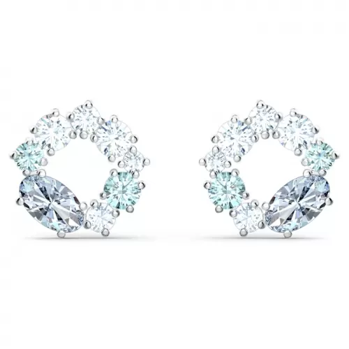 Серьги-пусеты Swarovski Attract hoop | Кристаллы Сваровски