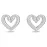Серьги Swarovski Heart | Кристаллы Сваровски
