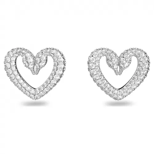 Серьги Swarovski Heart | Кристаллы Сваровски