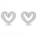 Серьги Swarovski Heart | Кристаллы Сваровски