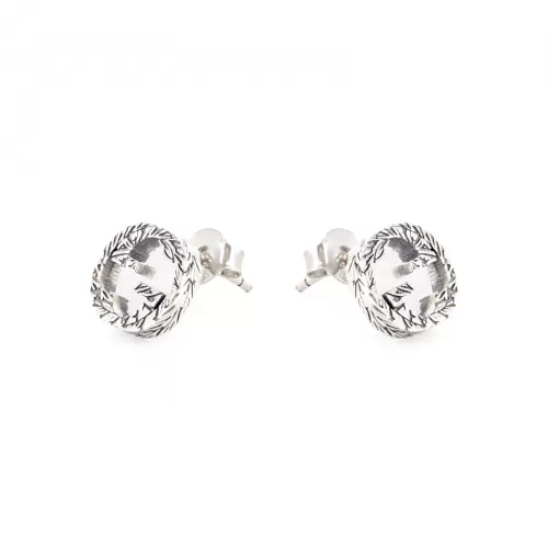 Серьги Gucci Interlocking G Silver