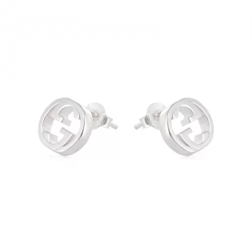 Серьги Gucci Interlocking G Silver