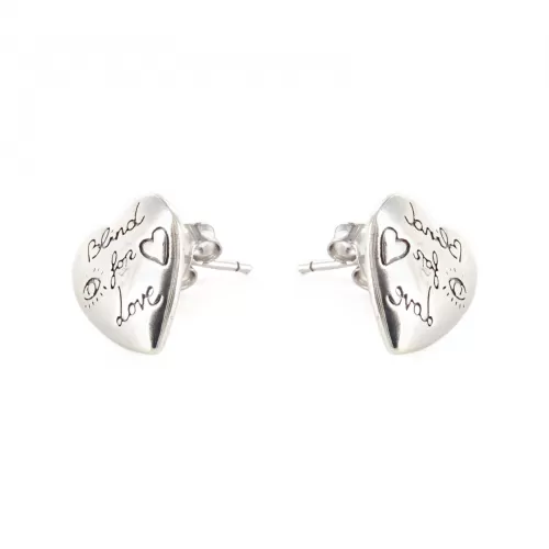 Серьги Gucci Blind For Love Silver
