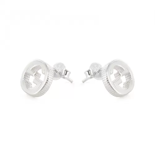 Серьги Gucci Interlocking G Silver