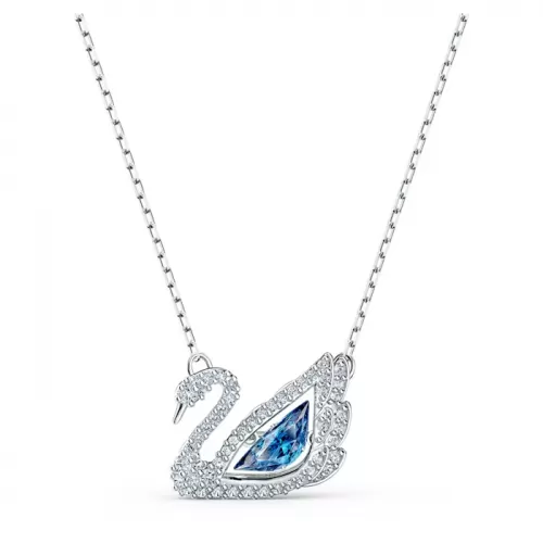 Колье Swarovski Dancing Swan Blue | Лебедь | Кристаллы Swarovski