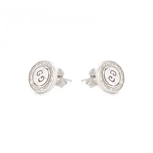 Серьги Gucci Interlocking G Silver