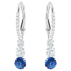 Серьги Swarovski Attract Trilogy Blue | Кристаллы Сваровски