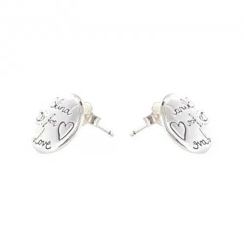 Серьги Gucci Blind For Love Silver