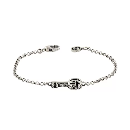 Браслет Gucci Sterling Silver Double G Key