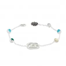 Браслет Gucci Double G Logo With Mother of Pearl