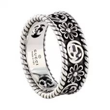 Кольцо Gucci Interlocking G Flower Silver