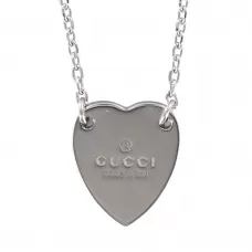 Колье Gucci Trademark Heart Silver