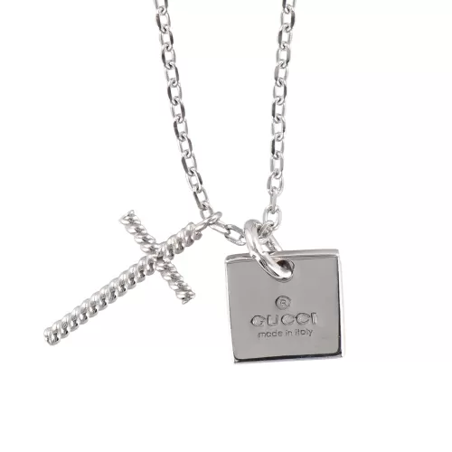 Колье Gucci Cross Trademark Silver