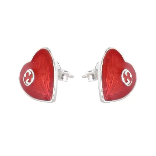 Серьги Gucci Interlocking G Red Heart
