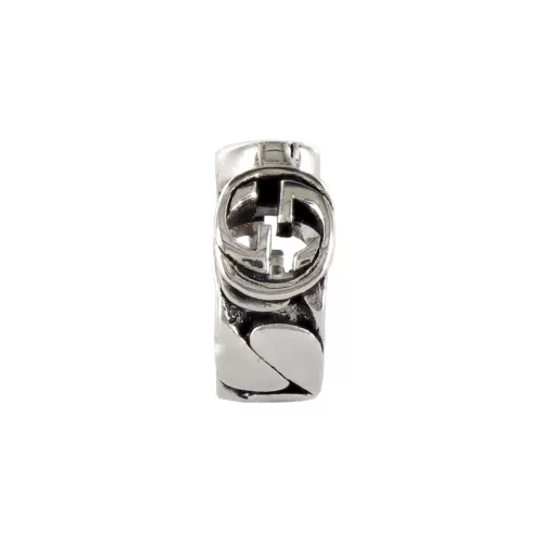 Серьги Interlocking G Small Silver