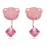 Серьги Swarovski Teddy Pink/ Кристаллы Сваровски