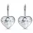 Серьги Swarovski Bella Heart/ Кристаллы Сваровски
