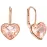 Серьги Swarovski Bella Heart/ Кристаллы Сваровски