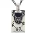 Колье Gucci Guccighost Pendant Silver