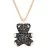 Колье Swarovski Мишка  Teddy Black| Кристаллы Swarovski