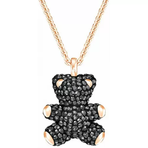 Колье Swarovski Мишка  Teddy Black| Кристаллы Swarovski
